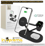 BEŽIČNI PUNJAČ 3U1 MAGSAFE ZA IPHONE WATCH AIRPODS TECH-PROTECT