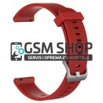 Diamond silikonski remen za sat širine 22mm Huawei GT2 Garmin crvena