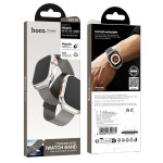 HOCO METALNI MILANESE REMEN ZA APPLE WATCH 44 45 46 49 MM CRNI