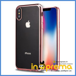 MASKICA MASKA FUTROLA ZA IPHONE X PROZIRNA ROZE RUB