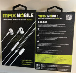 MAXMOBILE slušalice handsfree WE08 TYPE-C bijele, NOVO