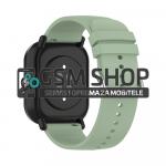 Mekani glatki silikonski remen za sat 20mm Galaxy Watch 4 itd. zeleni