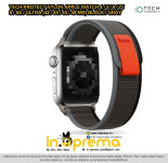 NAJLONSKI REMEN ZA APPLE WATCH 42 44 45 49MM CRNO SIVI TECH-PROTECT