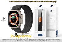 NAJLONSKI REMEN ZA APPLE WATCH 42 44 45 49MM DUX DUCIS CRNO SIVI