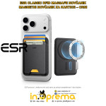 NOVČANIK MAGSAFE RFID ZA IPHONE KARTICE MAGNETNI ESR CRNI