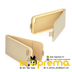 PREKLOPNA MASKICA FLIP FUTROLA ZA IPHONE X ZLATNA