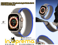 REMEN NARUKVICA ZA APPLE WATCH 42 44 45 49MM DUX DUCIS SIVO PLAVA