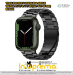 REMEN NARUKVICA ZA APPLE WATCH 42 44 45MM TECH-PROTECT STAINLESS CRNI