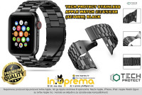 REMEN NARUKVICA ZA APPLE WATCH 42 44MM TECH-PROTECT STAINLESS CRNI