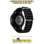 REMEN NARUKVICA SAMSUNG GALAXY WATCH 20MM FORCELL SILIKONSKI CRNI