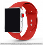 SILIKONSKI REMEN ZA APPLE WATCH 1 2 3 4 5 42 44MM CRVENI TECH-PROTECT