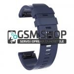 Silikonski remen za sat Garmin Fenix 3, 5X, 6X 26mm tamno plavi