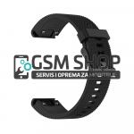 Silikonski remen za sat Garmin Fenix 5S 20mm crni