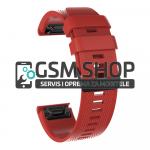 Silikonski remen za satove Garmin Fenix 3, 5X, 6X 26mm crveni