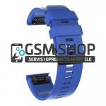 Silikonski remen za satove Garmin Fenix 3, 5X, 6X 26mm plavi