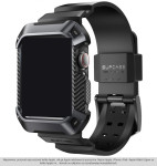 SUPCASE UNICORN BEETLE PRO ZA APPLE WATCH 4 5 6 7 8 SE 44 45MM CRNI