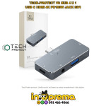 USB C HUB ADAPTER 4 U 1 HDMI 4K USB 3.0 PD 100W JACK TECH SIVI