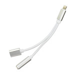 ADAPTER ZA SLUSALICE I PUNJENJE 8-PINSKI 3.5 MM ZA IPHONE 7 8 X