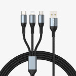 3-u-1 3A višenamjenski USB alu kabel za punjenje telefona Max BWOO