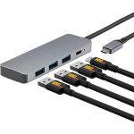 Amazon Basics USB-C hub s 1x USB-C i 3x USB-A – 10Gbps