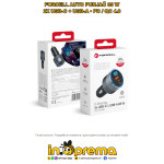 AUTO PUNJAČ FORCELL 85W 2 USB C TYPE C USB A PD QC4 BRZI ADAPTER SIVI