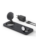 Bežična stanica za punjenje ANKER MagGo 3-in-1 Pad 15W Qi2 Black, B25M