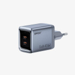 BWOO GaNex 45W GaN zidni punjač s dva USB-C priključka-Otporan na