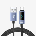 BWOO USB-A na Lightning alu kabel za punjenje s LED zaslonom (3A), 1 m