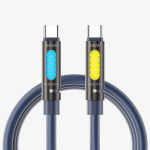 BWOO USB-C na USB-C crni 240W kabel za punjenje s RGB ambijetalnim