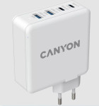 CANYON PD 3.0 kućni punjač H100 GaN 100W (2x USB-A 30W & 2x Type-C)