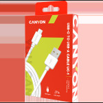 CANYON Type C USB Standard cable, 1M bijela