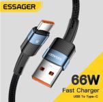 Kabel 1m USB na Type-C 6A 66W ESSAGER za brzo punjenje Huawei Xiaomi