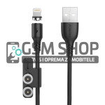 FONENG X62 3-u-1 USB magnetni kabel Type C, Lightning, micro