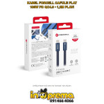 KABEL KABAL USB C FORCELL CAFULE FLAT 100W 1,2M TAMNO PLAVI