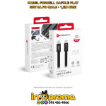 KABEL KABAL USB C FORCELL CAFULE FLAT 60W 1,2M CRNI