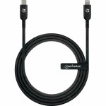 Kabel MANHATTAN Lightning na USB-C 1m crna boja (394291)