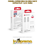 KABEL USB C NA USB C TYPE C TIP C 240W 1.2M FORCELL CCFN23 BIJELI