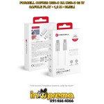 KABEL USB C NA USB C TYPE C TIP C 60W 1.2M FORCELL CCFN23 BIJELI