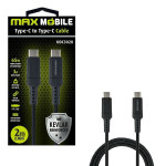MAXMOBILE Data kabel Type-C na Type-C - 2 metra