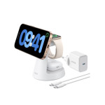Punjač ANKER MagGo Wireless Charging Station 3-u-1, Qi2 15 W, bijeli