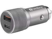 Punjač za auto SANDBERG 1xQC3.0 i 1xUSB-C 48W