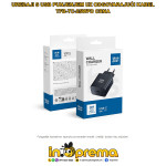 PUNJAČ BLUE STAR 25W USB C PD QC4 AFC BRZI ADAPTER CRNI