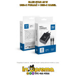 PUNJAČ BLUE STAR 45W USB C PD QC4 BRZI ADAPTER KABEL USB C CRNI