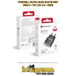 PUNJAČ FORCELL GAN III 35W USB C TYPE C TIP C PD QC4 ULTRA SLIM CRNI
