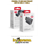 PUNJAČ FORCELL GAN VT-42B 65W USB-C USB-A BRZI ADAPTER