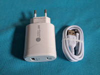 Brzi punjač za mobitel Type C + kabel Tip C 38w