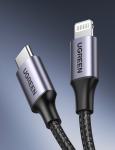 UGREEN - pleteni USB C to Lightning Cable (iPhone kabel), alu kućište