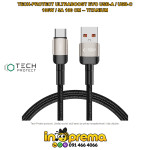 USB A NA USB C KABEL 1M 100W 5A BRZO PUNJENJE TECH TITANIUM