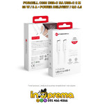 USB C KABEL TYPE C TIP C FORCELL 60W 3A 2M BIJELI PD QC4 C338 BRZI