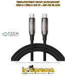 USB C NA USB C KABEL 2M 240W BRZO PUNJENJE LAPTOP TECH UB10T CRNI